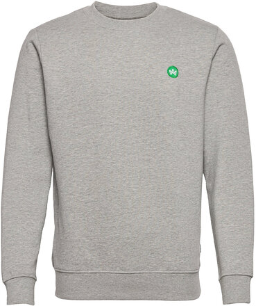 Lars Organic/Recycled Crew Sweat Tops Sweatshirts & Hoodies Sweatshirts Grey Kronstadt