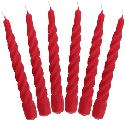 Candles With A Twist - Matt Home Decoration Candles Pillar Candles Red Kunstindustrien