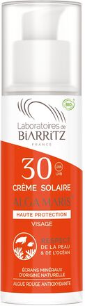 Laboratoires De Biarritz, Alga Maris Face Sunscreen Spf30, 50 Ml Solcreme Ansigt Nude Laboratoires De Biarritz