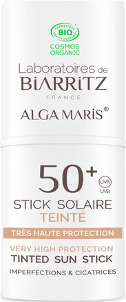Laboratoires De Biarritz, Alga Maris Tinted Suncsreen Stick Spf50+, 9 Ml Solkrem Ansikt Nude Laboratoires De Biarritz*Betinget Tilbud