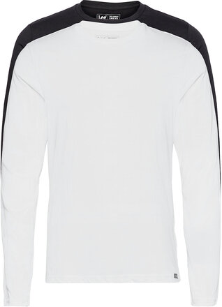 Twin Pack Crew Ls T-shirts Long-sleeved Hvit Lee Jeans*Betinget Tilbud