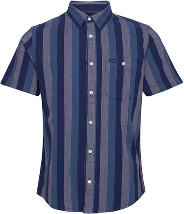 Ss Leesure Shirt Tops Shirts Short-sleeved Multi/patterned Lee Jeans