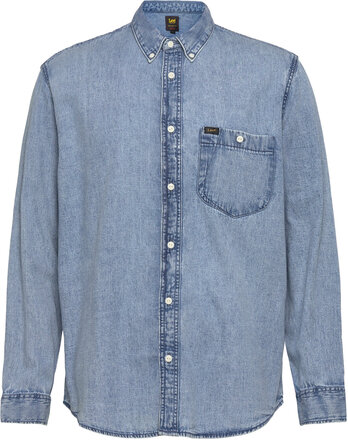 Riveted Shirt Tops Shirts Casual Blue Lee Jeans