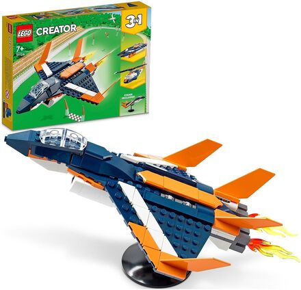 3In1 Supersonic Jet, Helicopter & Boat Toy Toys LEGO Toys LEGO Creator Multi/mønstret LEGO*Betinget Tilbud