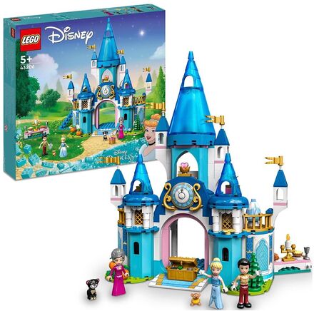 Disney Cinderella & Prince Charming's Castle Set Toys LEGO Toys LEGO Disney Princess Blå LEGO*Betinget Tilbud