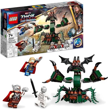 Attack On New Asgard Thor & Monster Set Toys LEGO Toys LEGO Super Heroes Multi/mønstret LEGO*Betinget Tilbud