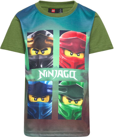 Lwtaylor 120 - Ss T-Shirt T-shirts Short-sleeved Grønn LEGO Kidswear*Betinget Tilbud