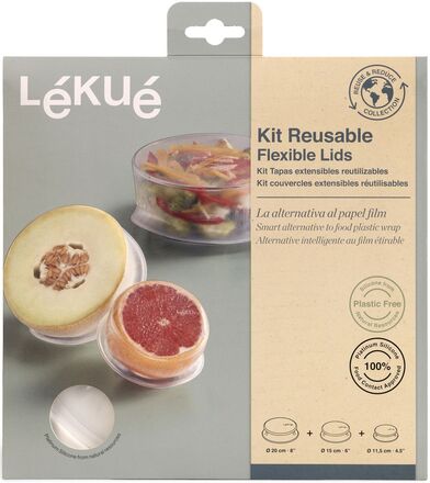 Stretch Top Set Home Kitchen Pots & Pans Lids & Accessories Nude Lekué*Betinget Tilbud