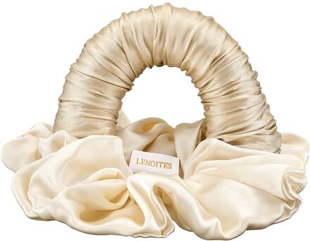 Blowouttie® In Mulberry Silk Accessories Hair Accessories Scrunchies Gold Lenoites