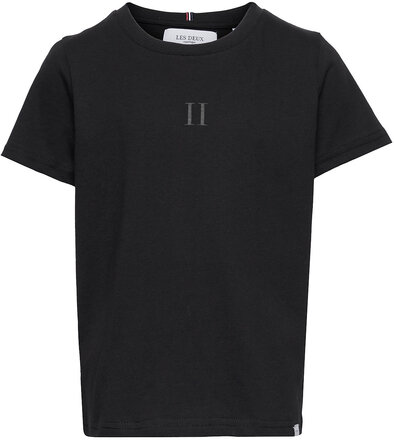 Mini Encore T-Shirt Kids T-shirts Short-sleeved Svart Les Deux*Betinget Tilbud