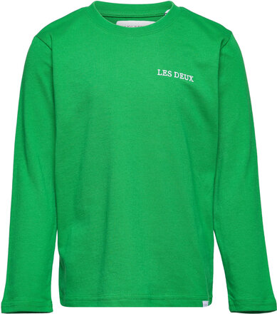 Diego Ls T-Shirt Kids T-shirts Long-sleeved T-shirts Grønn Les Deux*Betinget Tilbud