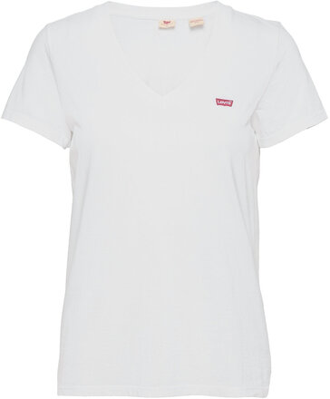 Perfect Vneck White + Tops T-shirts & Tops Short-sleeved White LEVI´S Women
