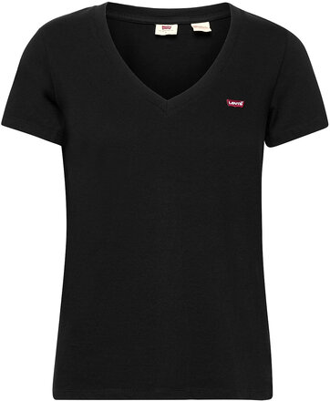Perfect Vneck Caviar Tops T-shirts & Tops Short-sleeved Black LEVI´S Women
