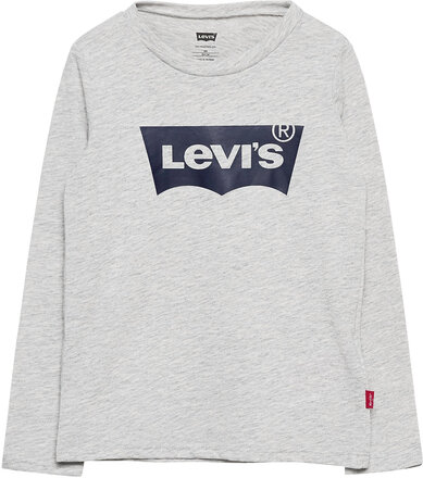 Levi's® Long Sleeve Batwing Tee Tops T-shirts Long-sleeved T-shirts Grey Levi's