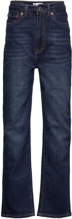 Lvg Ribcage Straight Ankle Jeans Regular Jeans Blå Levi's*Betinget Tilbud