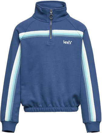 Levi's Meet And Greet Quarter-Zip Top Tops Sweatshirts & Hoodies Sweatshirts Blue Levi's