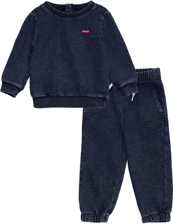 Levi's® Indigo French Terry Set Sets Sweatsuits Blue Levi's