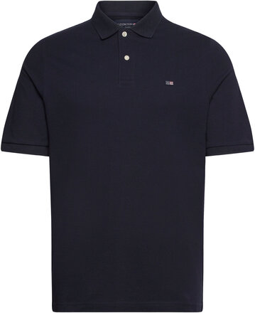 Jeromy Polo Shirt Tops Polos Short-sleeved Blue Lexington Clothing