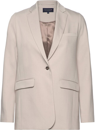 Remi Lyocell Blend Blazer Blazers Single Breasted Blazers Grey Lexington Clothing