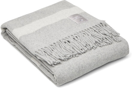 Hotel Wool Throw Home Textiles Cushions & Blankets Blankets & Throws Grey Lexington Home