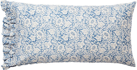 Blue Floral Printed Cotton Sateen Pillowcase Home Textiles Bedtextiles Pillow Cases Blue Lexington Home