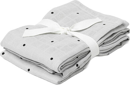 Hannah Muslin Cloth Print 2 Pack Baby & Maternity Grey Liewood