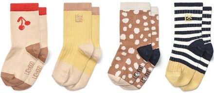 Silas Socks 4-Pack Sokker Strømper Multi/patterned Liewood