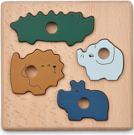 Suki Puzzle Toys Puzzles And Games Puzzles Wooden Puzzles Multi/patterned Liewood