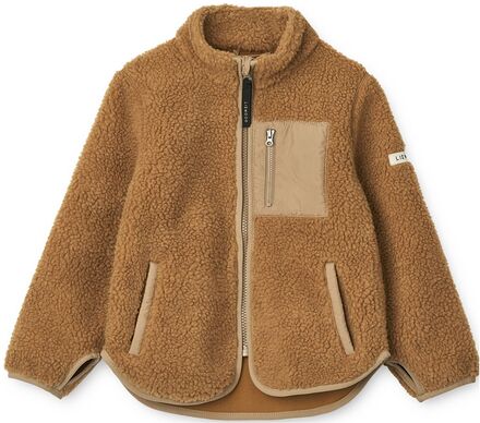 Nolan Pile Jacket Outerwear Fleece Outerwear Fleece Jackets Brown Liewood