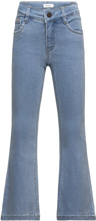 Nmfsalli Hw Slim Boot Jeans 5509-Ms Lil Bottoms Jeans Bootcut Jeans Blue Lil'Atelier