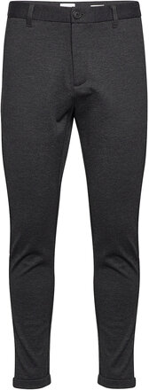 Superflex Knitted Cropped Pant Bottoms Trousers Chinos Grey Lindbergh