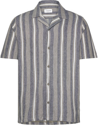 Knitted Resort Collar S/S Tops Shirts Short-sleeved Green Lindbergh