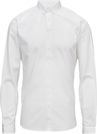 Oxford Shirt L/S Tops Shirts Business White Lindbergh