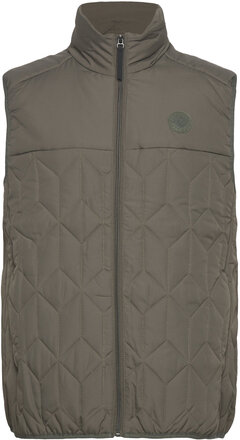 Puffer Gilet Väst Brown Lindbergh