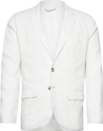 Cotton Linen Blazer Suits & Blazers Blazers Single Breasted Blazers White Lindbergh
