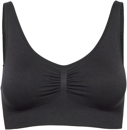 Bra Joy Seamless Top Lingerie Bras & Tops Soft Bras Tank Top Bras Black Lindex