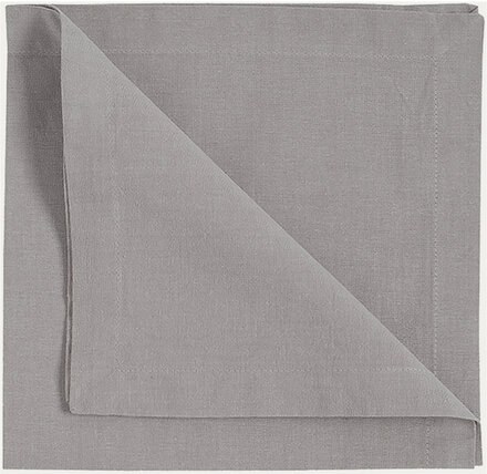 Robert Napkin 4-Pack Home Textiles Kitchen Textiles Napkins Cloth Napkins Grå LINUM*Betinget Tilbud