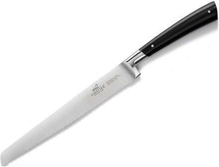 Brödkniv 20 Cm Edonist Stål/Svart Home Kitchen Knives & Accessories Bread Knives Silver Lion Sabatier