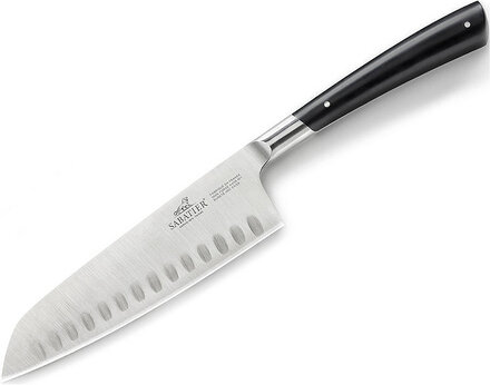 Santoku Knife Edonist 18Cm Home Kitchen Knives & Accessories Santoku Knives Svart Lion Sabatier*Betinget Tilbud