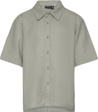 Nlnhill Ss Shirt Tops Shirts Short-sleeved Shirts Grey LMTD