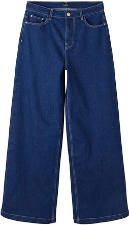 Nlfteces Dnm Hw Extra Wide Pant Bottoms Jeans Wide Jeans Blue LMTD
