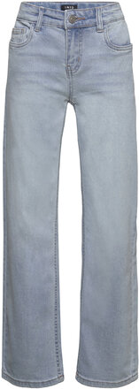 Nlftariannes Dnm Lw Straight Pant Noos Bottoms Jeans Regular Jeans Blue LMTD
