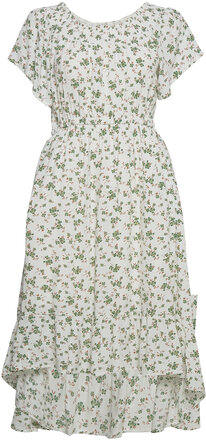 Flora Dress Knelang Kjole Multi/mønstret Lollys Laundry*Betinget Tilbud