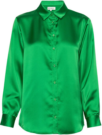 Kayla Shirt Langermet Skjorte Grønn Lollys Laundry*Betinget Tilbud