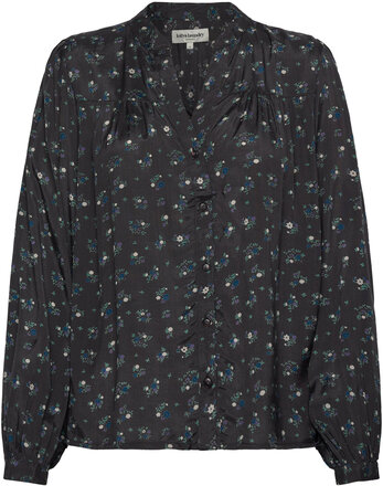 Elif Shirt Tops Blouses Long-sleeved Black Lollys Laundry