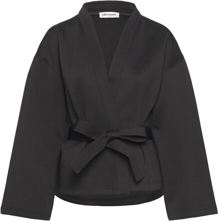 Tokyo Short Kimono Blazers Belted Blazers Black Lollys Laundry