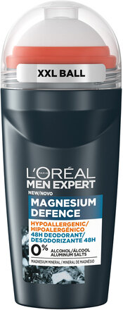 Magnesium Defence Hypoallergenic 48 Roll-On Deo Beauty Men Deodorants Roll-on Nude L'Oréal Paris