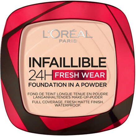 L'oréal Paris Infaillible 24H Fresh Wear Powder Foundation 180 Rose Sand Foundation Sminke L'Oréal Paris*Betinget Tilbud
