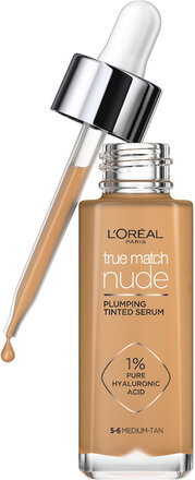 L'oréal Paris True Match Nude Plumping Tinted Serum 5-6 Medium - Tan Foundation Sminke L'Oréal Paris*Betinget Tilbud