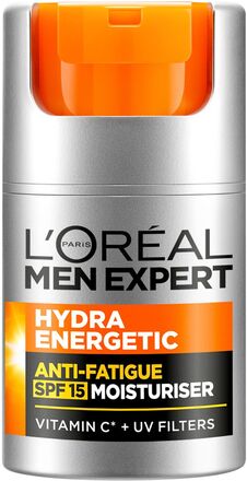 L'oréal Paris Men Expert Hydra Energetic Anti-Fatigue Moisturiser Spf15 50 Ml Fugtighedscreme Ansigtscreme Hudpleje Nude L'Oréal Paris
